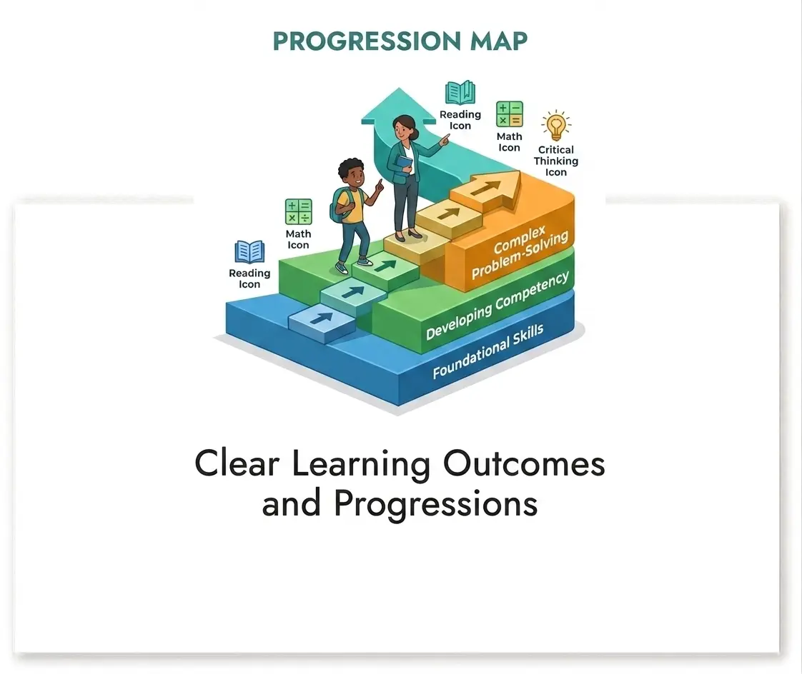 Clear learning outcomes and progressions